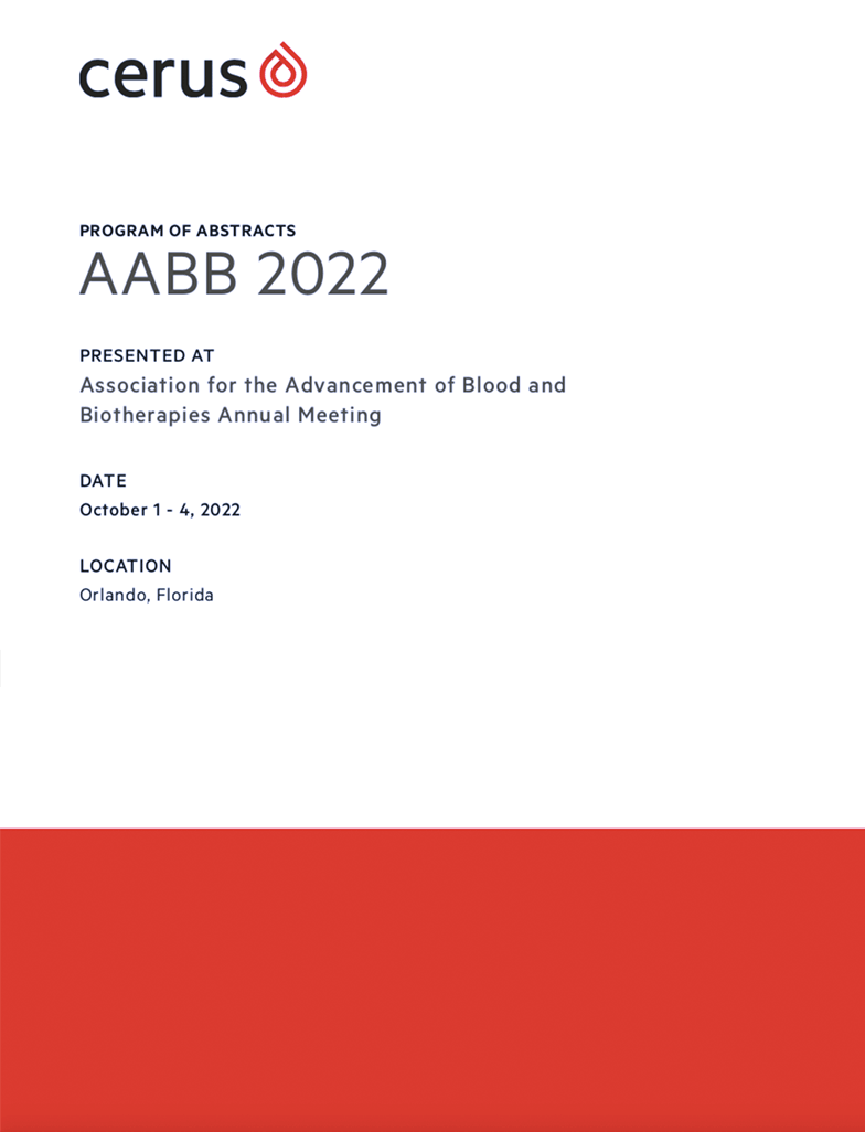 2022 AABB Abstract Book