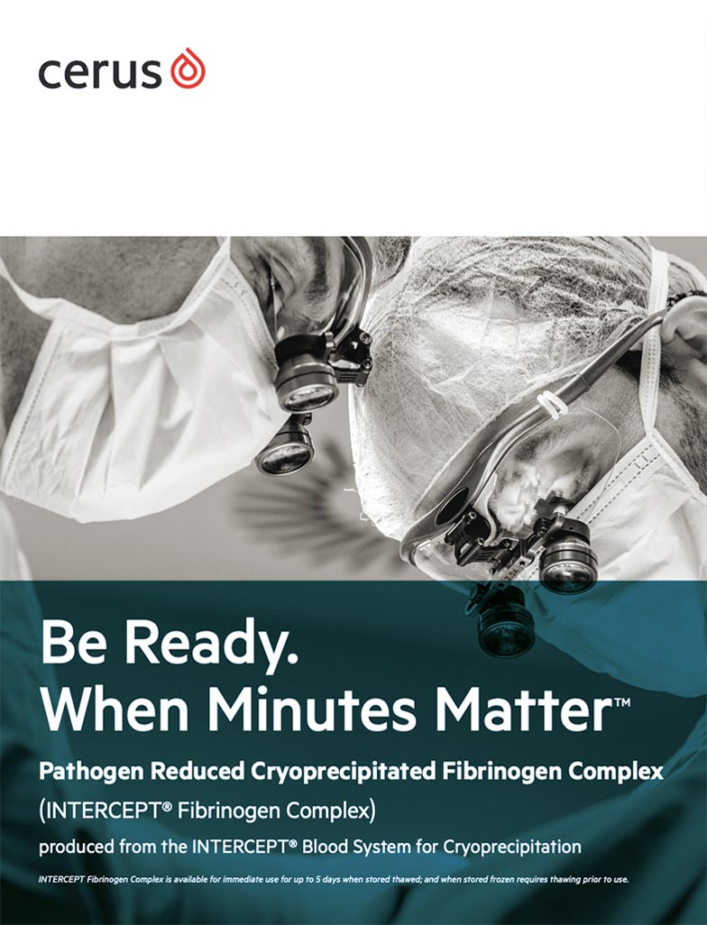 INTERCEPT Cryoprecipitated Fibrinogen Complex (IFC) Product Brochure