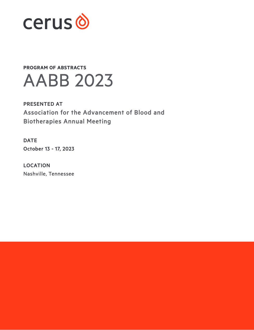2023 AABB Abstract Book
